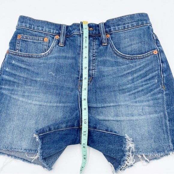 Madewell High-Rise Denim Shorts Glenoaks Wash Cutoff Edition F7019 Size 25 - Picture 9 of 11